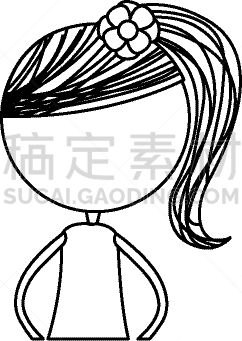 可爱的,性格,女孩,肖像,图像,女人,自然美,小的,画画,爱