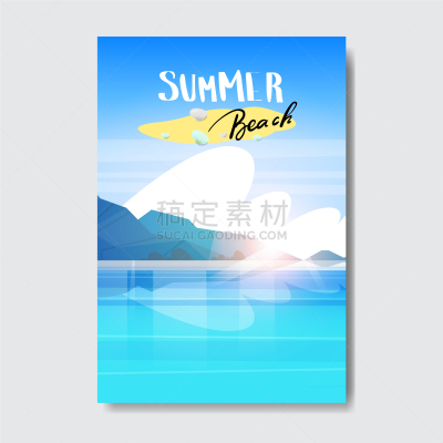 计划书,证章,夏天,标签,季节,地形,海滩,请柬,浮标,问候