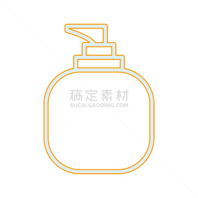 防晒霜,线图标,个性,分离着色,图表设计师,凡士林,图像,现代,数码图形,矢量