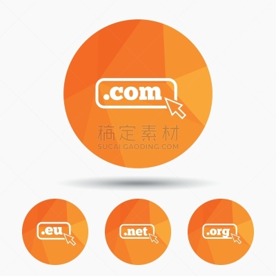 com域名,标志,平坦的,网,不明确的地点,电子邮件,技术,图像,光标