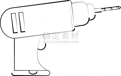 钻孔机,工具,白色,工具箱,图像,工业,设备用品,收集,改进,绘制