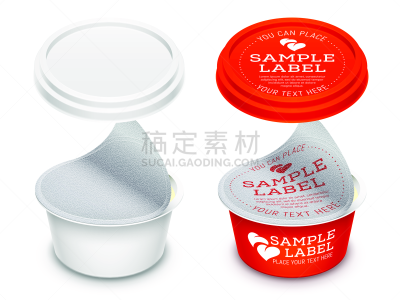 铝箔,开着的,圆形,矢量,绘画插图,模板,盖子,分离着色,封印,包装