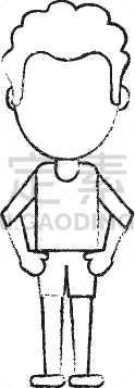 男孩,裤子,头像,身材矮小,矢量,商务,人,肖像,图像,剪影
