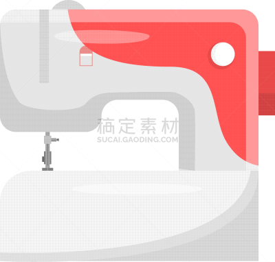 机件,白色,红色,缝纫机,传统,纺织品,针织品,设备用品,线轴,线