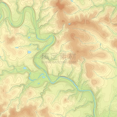 轮廓,自然地理,自然,纹理效果,小溪,图表,设计元素,矢量,陆地,探索