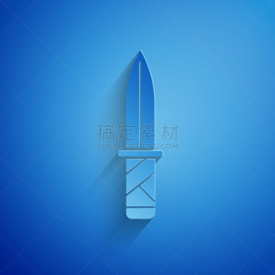 绘画插图,矢量,图标,蓝色背景,刀,高雅,分离着色,纸