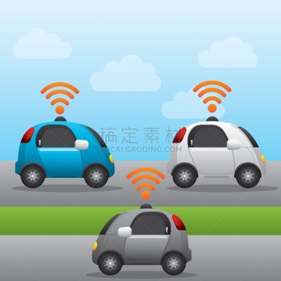 汽车设计师,安全的,汽车,技术,传感器,图像,失控车辆,自立,协助,运输