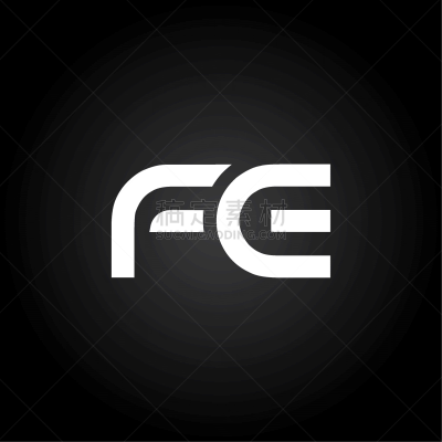 initial letter fe logo design template creative