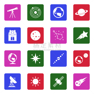 白色,天文学,绘画插图,矢量,计算机图标,正方形,扁平化设计,一个物体,球体,平坦的