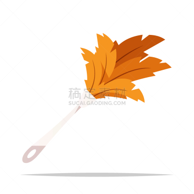 矢量,绘画插图,掸子,分离着色,背景分离,图像,清洁工,设备用品,翎毛,剪贴画