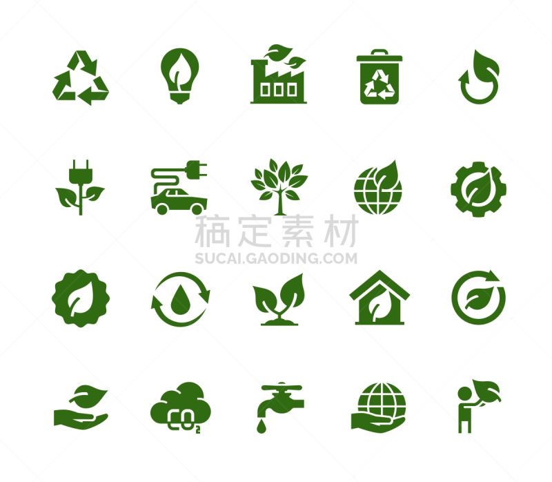 环境,图标集,工业,家庭,矢量,生物学,可再生能源,照明设备,齿轮,替代燃料汽车