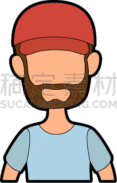 男人,侧面像,卡通,人,概念,幽默,商务,图像,矢量