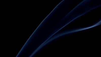 黑色背景下的蓝烟抽象慢动作