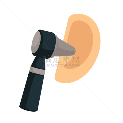 耳镜,人的耳朵,工具,分离着色,专门技术,健康保健,图像,检查,生病