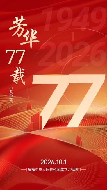 国庆节节日祝福手机海报预览效果