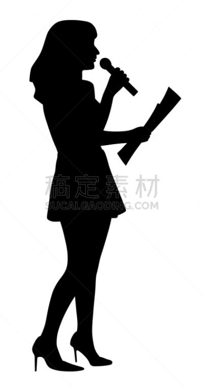 主持人,女人,锚,电视记者,派对主人,新闻记者,商务,人,出示,剪影