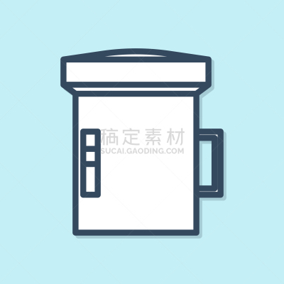 手电筒,分离着色,巨大的,蓝色,计算机图标,线条,塑胶,直的,现代,跳水