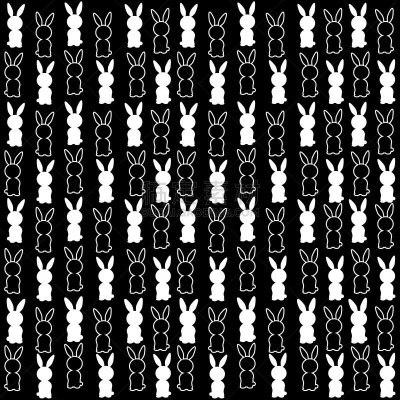 几何形状,兔子,绘画插图,白色,矢量,野兔,式样,抽象,黑色背景,顺序
