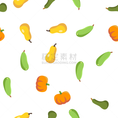 季节,矢量,葫芦,秋天,农作物,四方连续纹样,形状,轮廓,黄色,式样