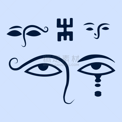 华丽的,式样,壁画,符号,瑜伽,对称,几何形状,纺织品