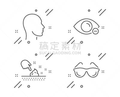 视力,人的眼睛,眼镜,近视,计算机图标,人的头部,皮肤,矢量,标志,布置