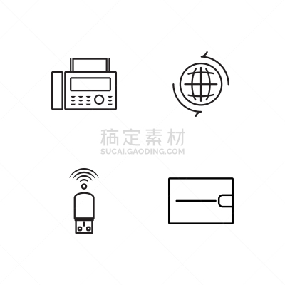 商务,轮廓,计算机图标,极简构图,传媒,打印机,计算机,技术,女人,布置