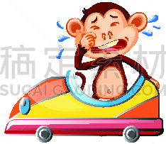 猿,玩具车,可爱的,车轮,汽车,野生动物,玩具,图像,灵长目,大猩猩