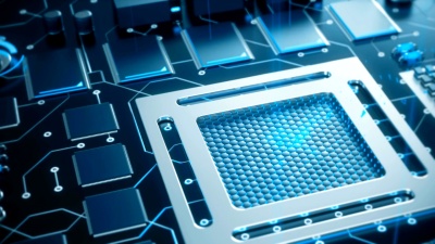 主板上的3D抽象CPU