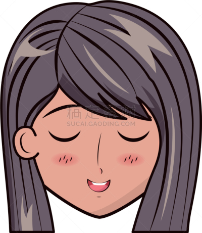 日本漫画风格,女孩,分离着色,可爱的,肖像,图像,可爱,自然美,性格,面部表情