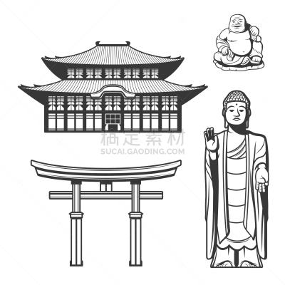 传统,日本,国际著名景点,名声,母袋,大门,鸟居,金贾,建筑