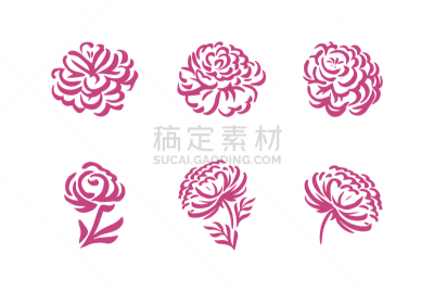 牡丹,动物手,华丽的,自然美,数码图形,品牌名称,绘制,花,复古,着色