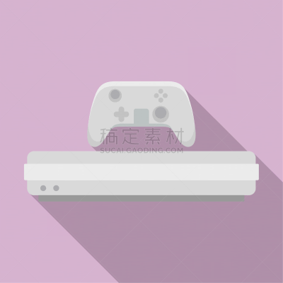 modern game console icon flat style