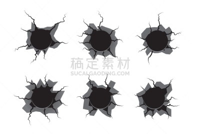 弹孔,圆形,白色,黑色,金属质感,金属,钢铁,布置