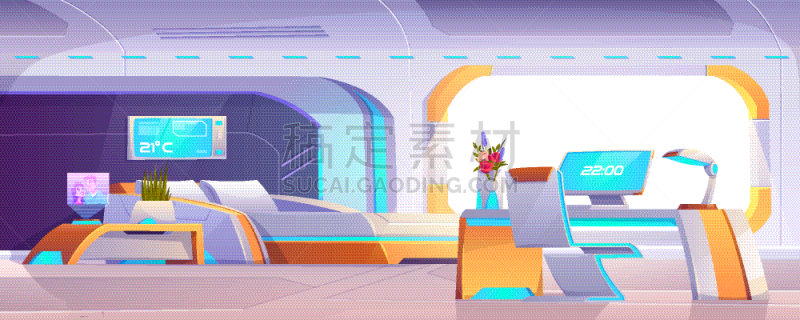 未来,公寓,家具,卧室,气候,太空船,计算机,休闲游戏,波兰,座舱