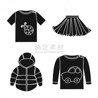 小的,棉,图标,可爱的,外套,儿童,裙子,夏天,长袖衫,婴儿