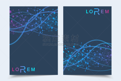商务,小册子,几何形状,计划书,传单,目录,技术,分子,模板