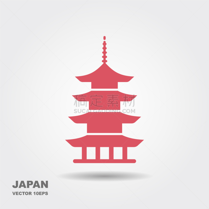 建筑,日本,宝塔,图标,塔,传统,名声,自然美