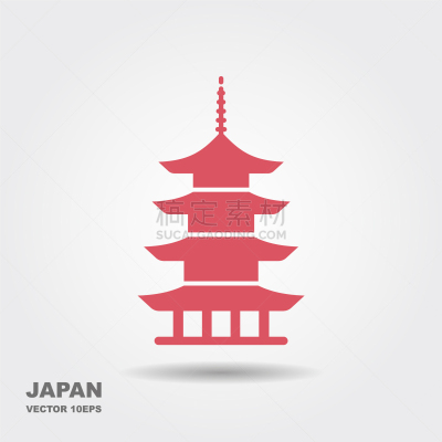 建筑,日本,宝塔,图标,塔,传统,名声,自然美