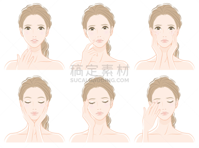 女人,绘画插图,可爱的,头痛,脖子,玷污的,时装模特,人的眼睛,人的脸部,半身像