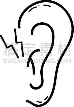 耳炎,成一排,人的耳朵,听障,健康保健,药,身体受伤,男人,图像,生病