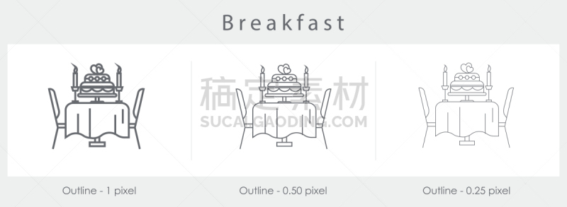 早餐,线图标,客房服务,酒瓶,菜单,线条,葡萄酒,浪漫,两个座位的桌子,复古风格