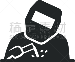 焊工,手电筒,一个物体,背景分离,面具,简单,建筑业,设备用品,剪贴画,绘画插图