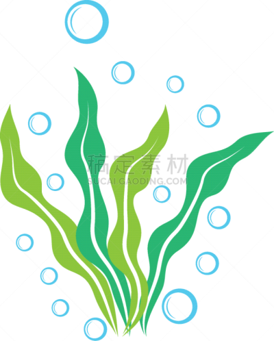 seaweed logo template icon