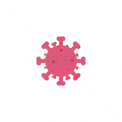病毒,矢量,绘画插图,计算机图标,扁平化设计,风险,有序,生物灾害标志,背景分离,枯草芽孢杆菌
