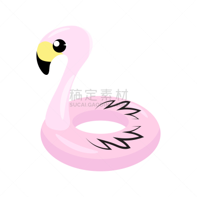 玩具,儿童,粉色,橡胶,充气品,形状,火烈鸟,游泳池,戒指,分离着色