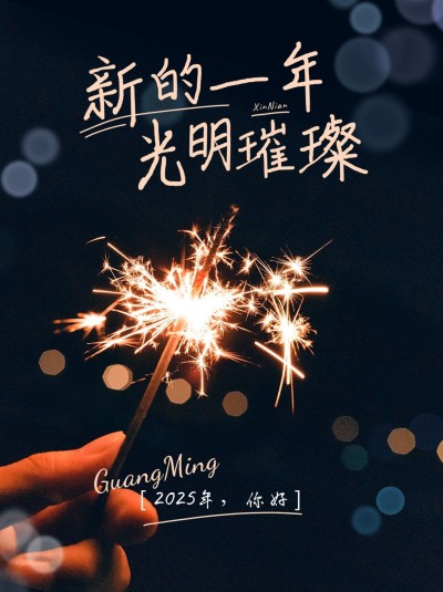 元旦新年节日祝福小红书配图