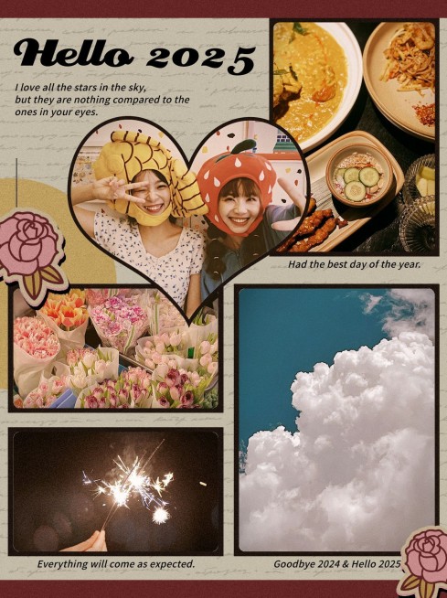 元旦拼图-5图预览效果