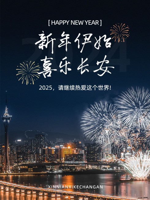 元旦新年祝福实景plog小红书配图预览效果