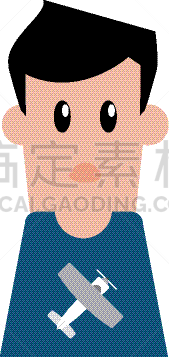 男孩,侧面像,动画片,分离着色,可爱的,白色,商务,人,肖像,图像