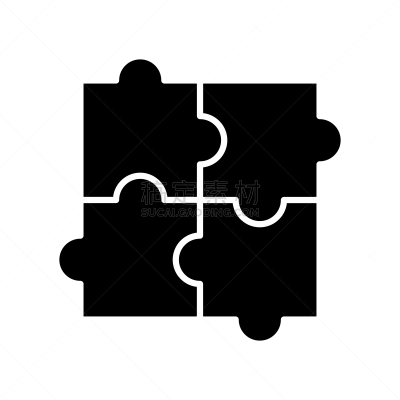 绘画插图,符号,团队,概念,谜题游戏,计算机图标,矢量,标志,平坦的,黑色